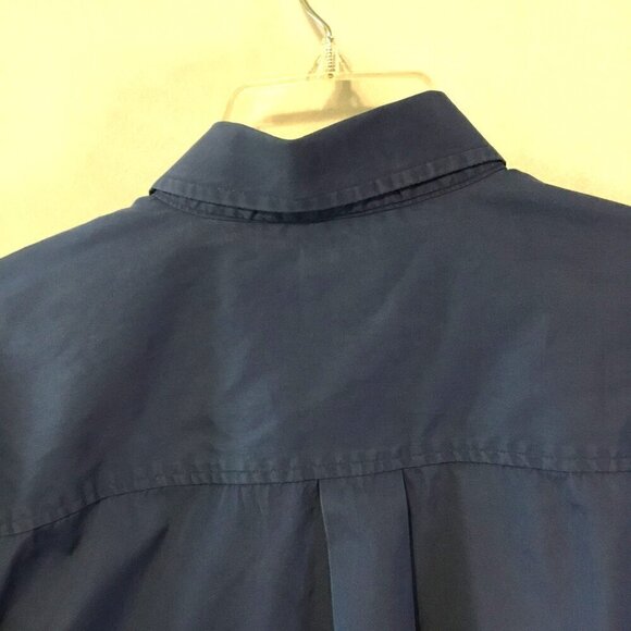 Cinch Men's Button Down Collar Long Sleeve Shirt PRCA Rodeo Patch Sz Medium Blue - Picture 8 of 11